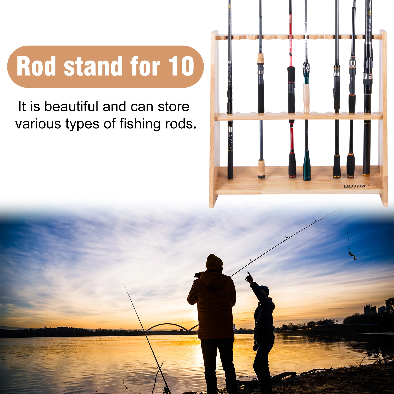 Goture Holz-Angelrutenhalter f – Fishing Rod Rack Bewertung und Preis